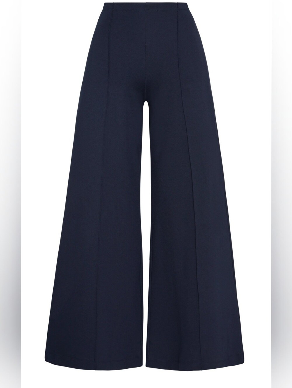 Ripley Rader Los Angeles Navy Ponte Knit Wide Leg Stretch Pull-On Pants Size M